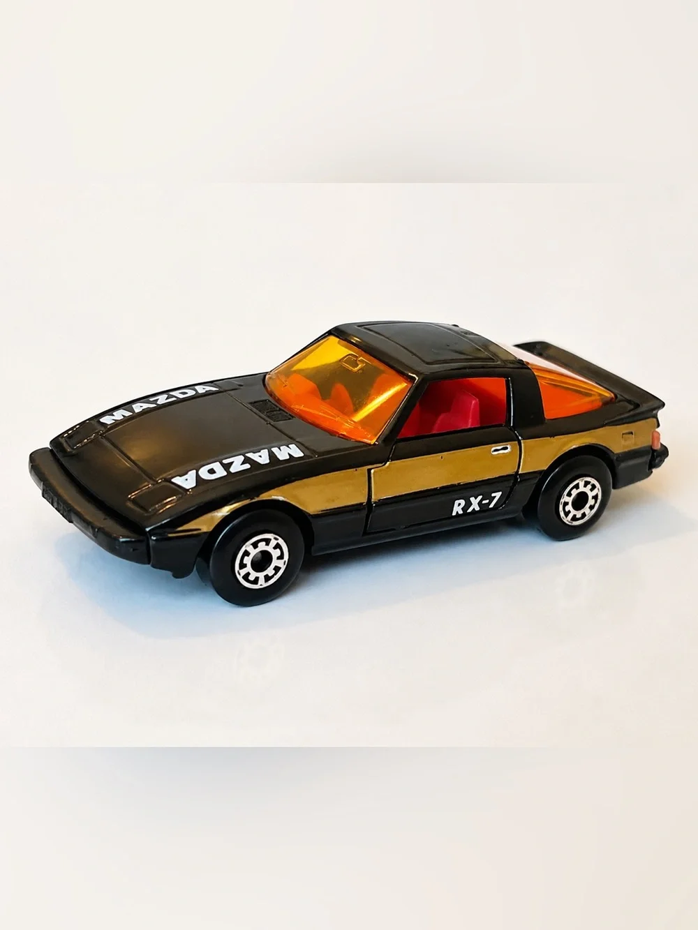 Mazda RX-7 Kids Toy Car - Black and Gold